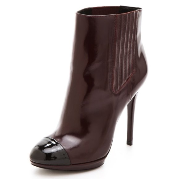 Brian Atwood Burgundy Fragola Booties NEW! - Picture 2 of 5